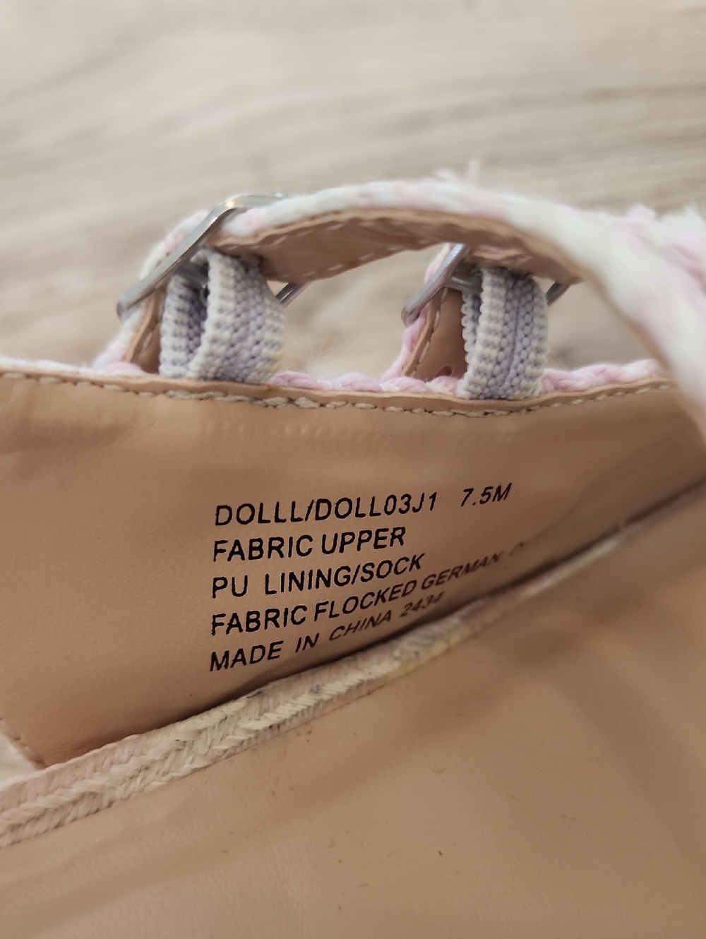 Madden Girl Doll Block Heel Slingback Pink White Woven Pattern Mary Jane Shoes - Picture 10 of 11